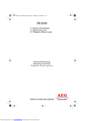 AEG Electrolux DB 8590 Gebrauchsanweisung