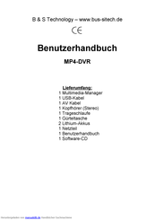 B&S MP4-DVR Benutzerhandbuch