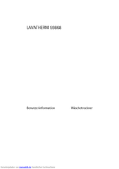 AEG Electrolux LAVATHERM 59868 Benutzerinformation