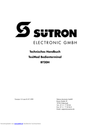Sutron TesiMod BT20H Technisches Handbuch