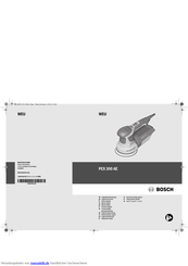 Bosch PEX 300 AE Originalbetriebsanleitung