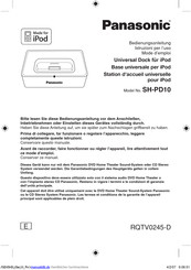 Panasonic SH-PD10 Bedienungsanleitung