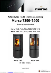 Morsø 7490 Aufstellungs- Und Bedienungsanleitung