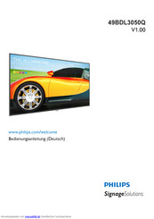Philips Signage Solutions 49BDL3050Q Bedlenungsanleitung