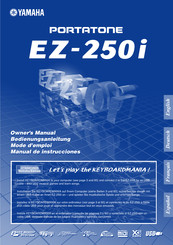 Yamaha portatone ez-250i Bedlenungsanleitung