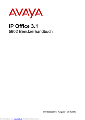 Avaya IP Office 5602 Benutzerhandbuch