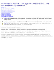 Dell PowerVault 770N Installations- Und Fehlerbehebungshandbuch
