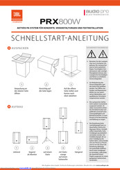 Audio Pro PRX800W Schnellstartanleitung