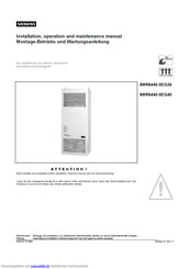 Siemens 8MR6440-5EG40 Installation Und Betriebsanleitung