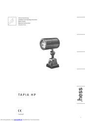 Hess Tapia HP 25 Gebrauchsanleitung