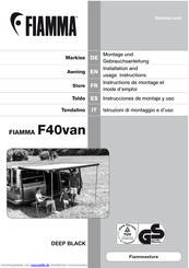 Fiamma F40van 270 Montage- Und Gebrauchsanleitung