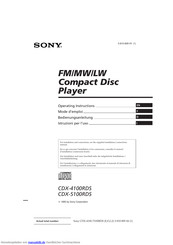 Sony CDX-5100RDS Bedienungsanleitung