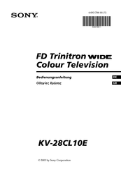 Sony FD Trinitron WIDE KV-28CL10E Bedienungsanleitung