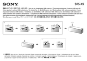 Sony SRS-X9 Handbuch