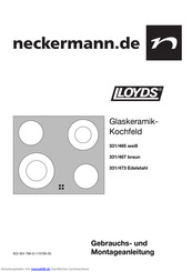 Neckermann 331/465 Gebrauchs- Und Montageanleitung