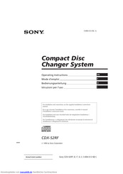 Sony CDX-52RF Bedienungsanleitung