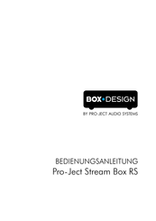 Box-Design Pro-Ject Stream Box RS Handbuch