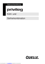 privileg 792.077 Gebrauchsanleitung