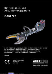 Weber rescue systems SP 53 BS E-FORCE 2 Handbücher