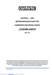 conforto CASABLANCA serie Aufstell- Und Bedlenungsanleitung