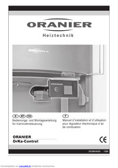 Oranier OrKa-Control Bedienungs- Und Montageanleitung