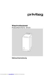 privileg ProComfort 912 S Gebrauchsanweisung