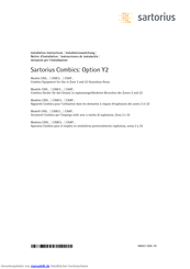 Sartorius Combics Option Y2 CAW.S Serie Installations Anleitung