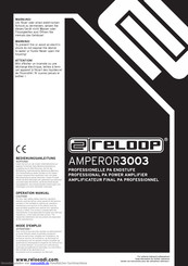 Reloop AMPEROR3003 Bedienungsanleitung