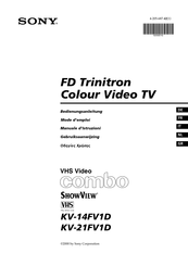 Sony FD Trinitron Combo KV-21FV1D Bedienungsanleitung