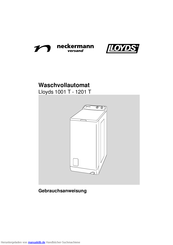 Neckermann Lloyds1201T Gebrauchsanweisung