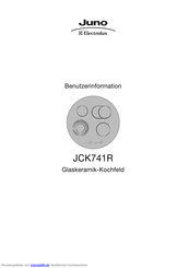 JUNO JCK 741 R Benutzerinformation