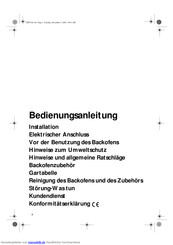 Bauknecht ESN 4483/C WS Bedienungsanleitung