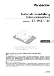 Panasonic ET-PKE301B Installationsanleitung