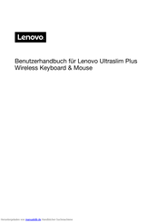 Lenovo Ultraslim Plus Benutzerhandbuch