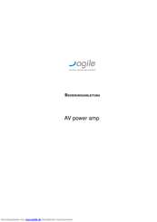 AGILE AV power amp Bedienungsanleitung