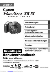 Canon PowerShot S3 IS Benutzerhandbuch
