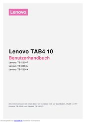 Lenovo TB-X304L Benutzerhandbuch