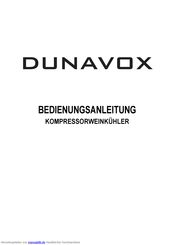 Dunavox Unterbau-Serie Bedienungsanleitung