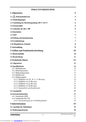 Grundig RLC 300 Handbuch