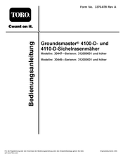Toro Groundsmaster 4100-D Bedienungsanleitung