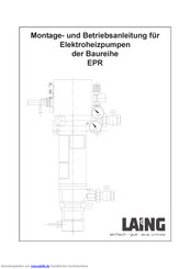 Laing ERP 6 Montage & Betriebsanleitung
