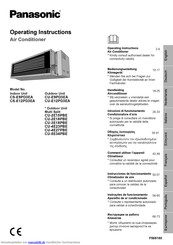 Panasonic CU-2E15PBE Bedienungsanleitung