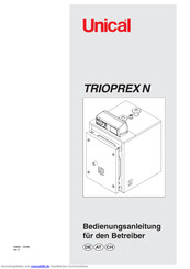Unical TRIOPREX N Bedienungsanleitung