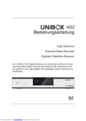 UNIBOX HD2 Bedienungsanleitung