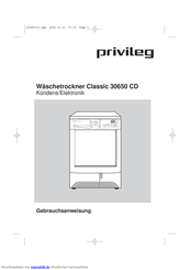 privileg Classic 30650 CD Gebrauchsanweisung