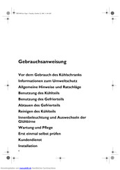 Bauknecht KGI 2920/A Gebrauchsanweisung