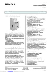 Siemens REG 254 Handbuch