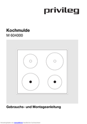 Privileg 425.661-6 Gebrauchs- Und Montageanleitung