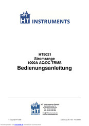 HT instruments HT9021 Bedienungsanleitung