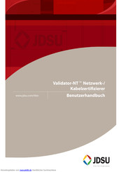 JDSU Validator-NT Benutzerhandbuch